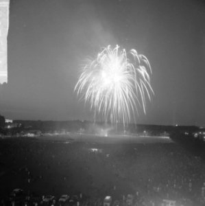 Vuurwerk op het Malieveld, overzicht vuurwerk, Bestanddeelnr 917-9202