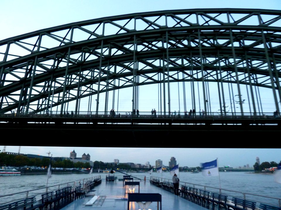 WikiCon 2014-Köln gesehen vom Rhein (3)