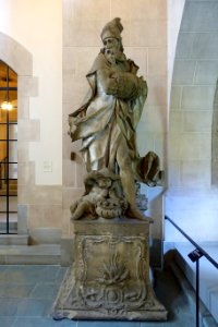 Winter - Four Seasons by the workshop of Johann Joachim Gunther, originally at Castle Bruchsal, Baden, near Karlsruhe, c. 1760-1765, sandstone - Adolphus Busch Hall - Harvard University - DSC05676