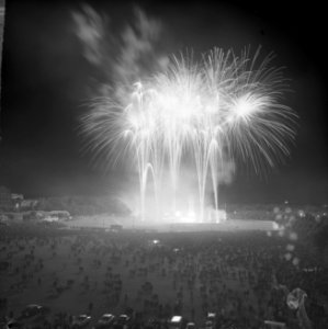 Vuurwerk op het Malieveld, overzicht vuurwerk, Bestanddeelnr 917-9201
