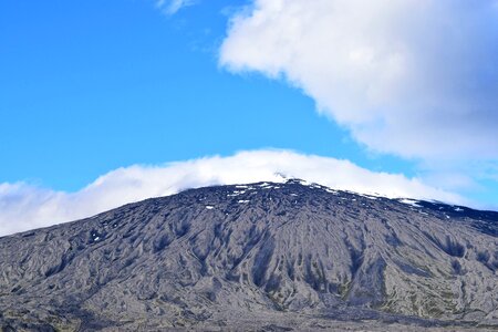 Snaefellsjokull sky volcano photo