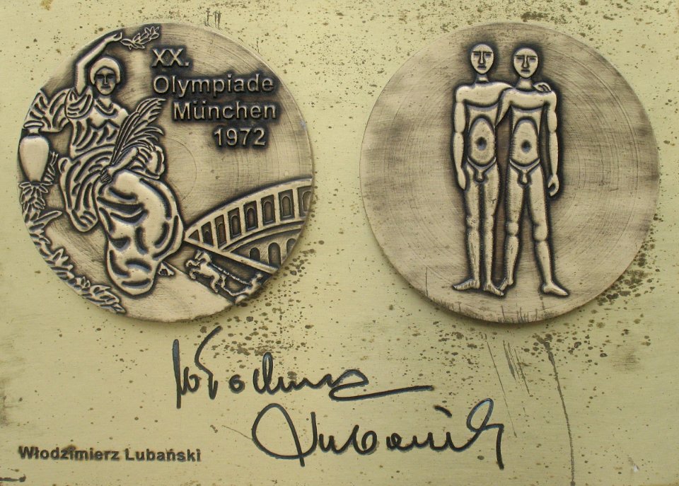 Włodzimierz Lubanski medal & autograph