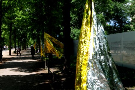 VVN-BdA protest at Sinti and Roma memorial 2020-06-06 12