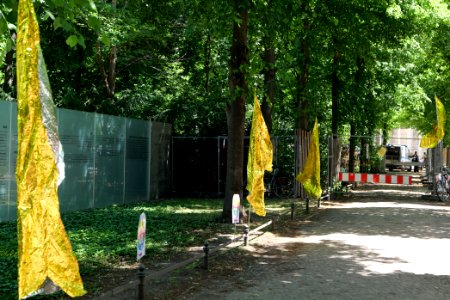 VVN-BdA protest at Sinti and Roma memorial 2020-06-06 10