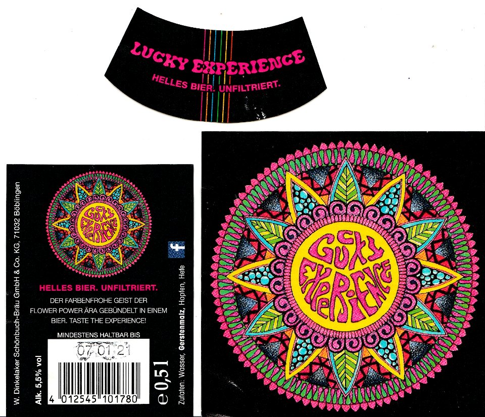 W. Dinkelaker Schönbuch-Bräu GmbH & CO.KG - Lucky Experience - Helles Bier Unfiltriert
