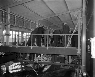 Wageningen opening Zeegangslaboratorium door Prins Bernhard, Bestanddeelnr 907-7352