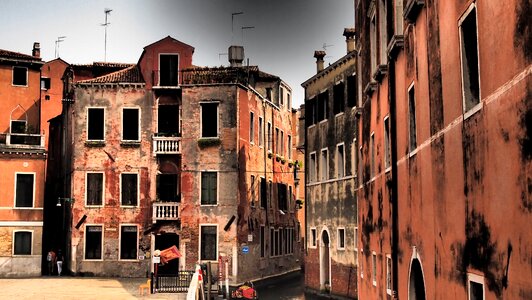 Colorful architecture italy