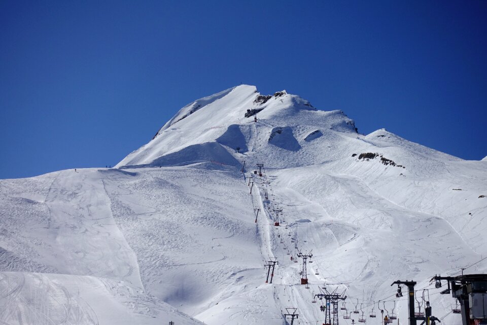 T-bar lift chairlift snow photo