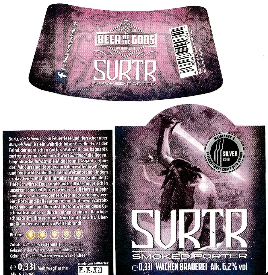 Wacken Brauerei - Surtr - Smoked Porter
