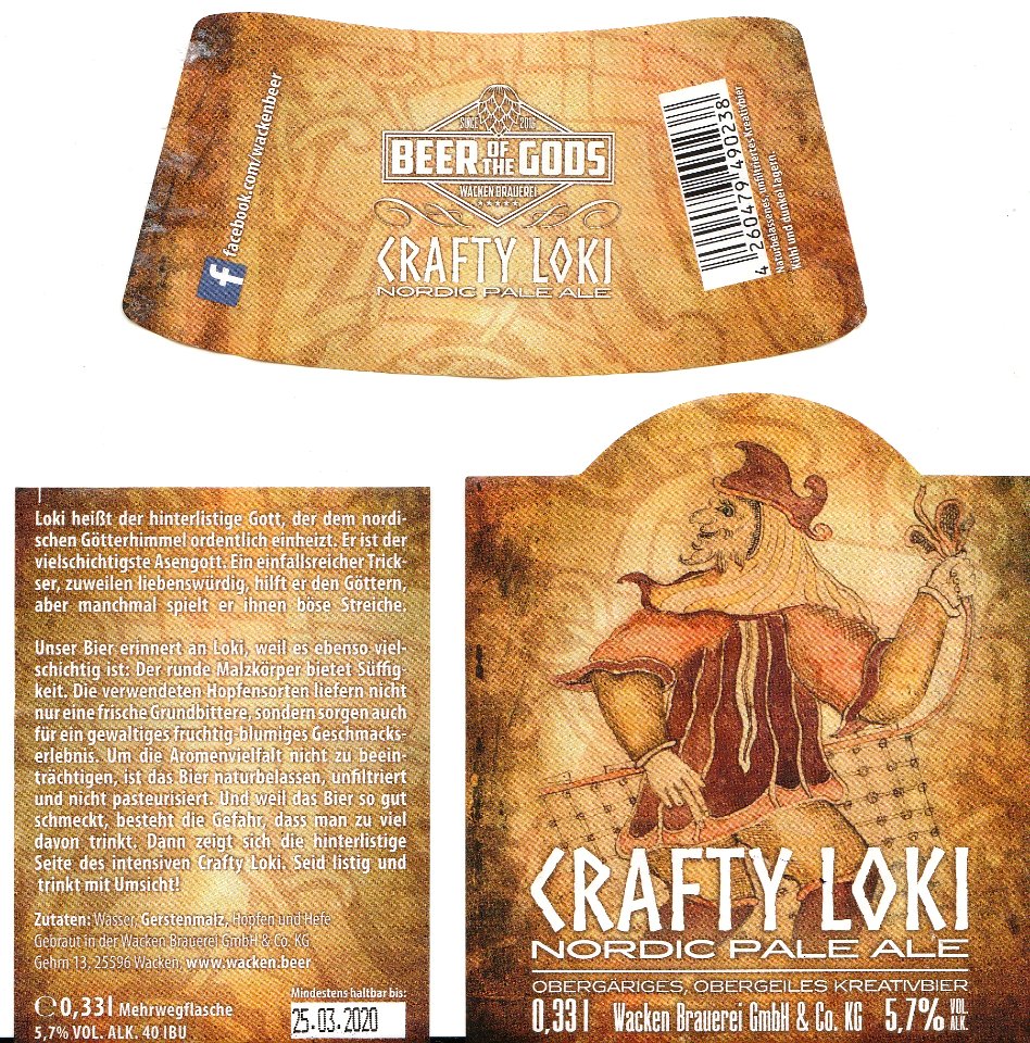Wacken Brauerei - Crafty Loki - Nordic Pale Ale
