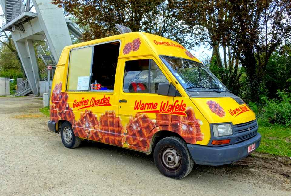 Waffles at the Atomium - Brussels, Belgium - DSC07690