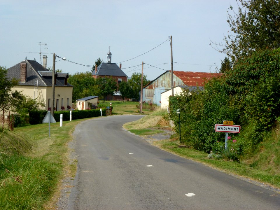 Wadimont (Ardennes) city limit sign
