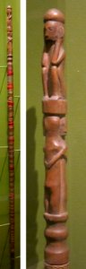 Staff of office from Bontoc, wood & fiber, Honolulu Museum of Art