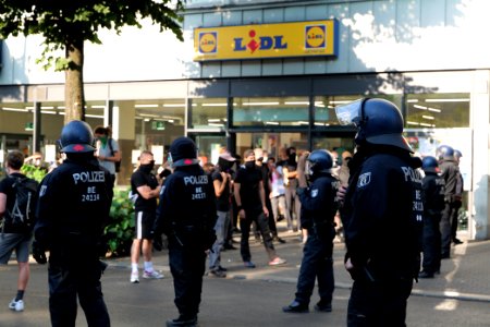 Syndikat eviction protest Berlin Hermannstraße 2020-08-07 12