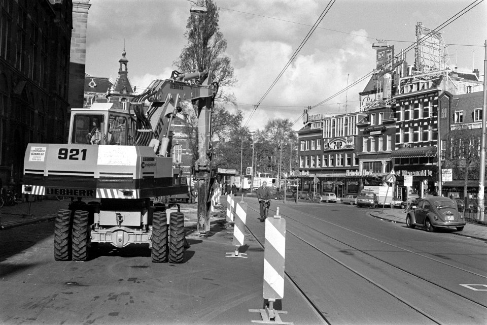 Start aanleg binnenring in Amsterdam werkzaamheden op Kleine Gartmanplantsoen, Bestanddeelnr 929-4169