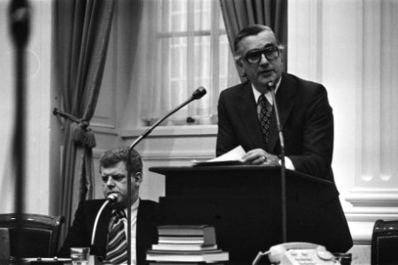 Staatssecretaris De Goede sprekende (Financiën), Bestanddeelnr 928-9868