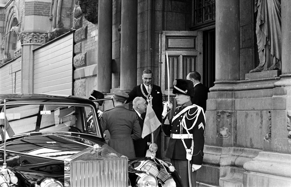 Staatsbezoek van Oostenrijkse Bondspresident Dr. A. Scharf Den Haag . Bezoek Ste, Bestanddeelnr 912-4809