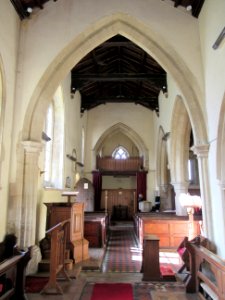 St Nicholas, Newton Blossomville interior 02