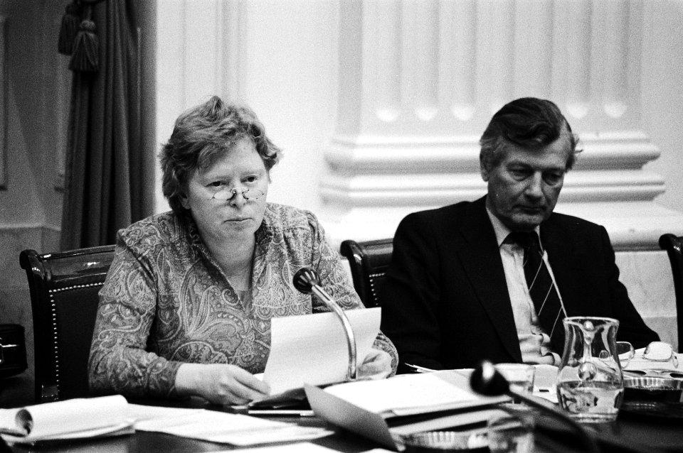 Staatssecretaris Kappeyne van de Coppello en minister De Koning van Sociale Zake, Bestanddeelnr 932-4848