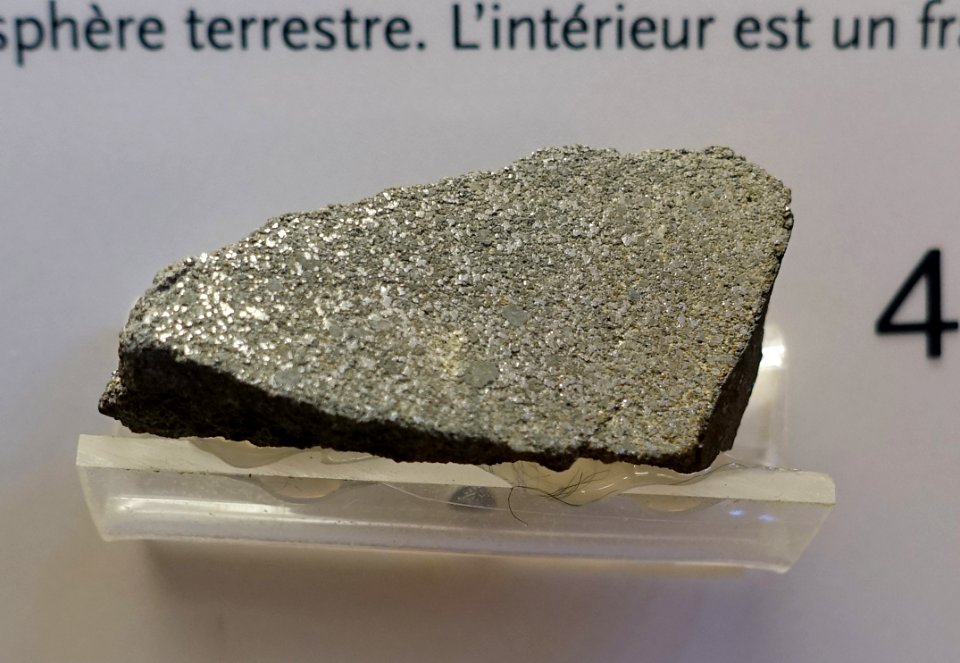 Stannern meteorite, Czech Republic, fell in 1808, eucrite, basalt - Redpath Museum - McGill University - Montreal, Canada - DSC07882