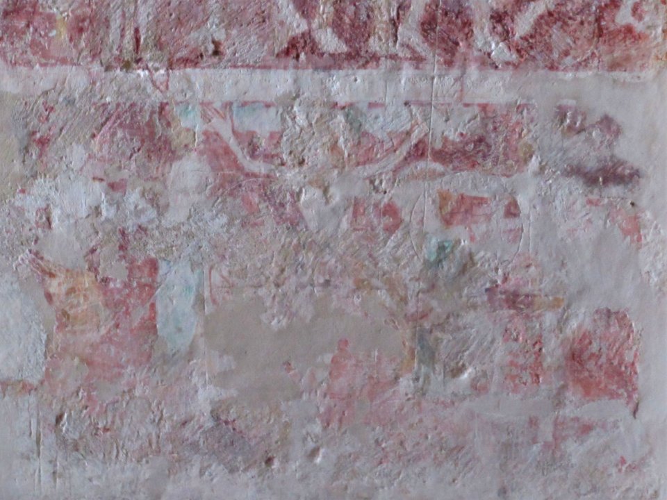 St Michael, Amberley, wall painting 02