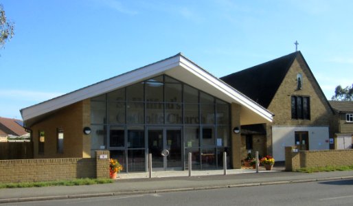 St Wilfrid's RC Church, South Road, Hailsham (September 2016) (1955 and 2015 buildings)