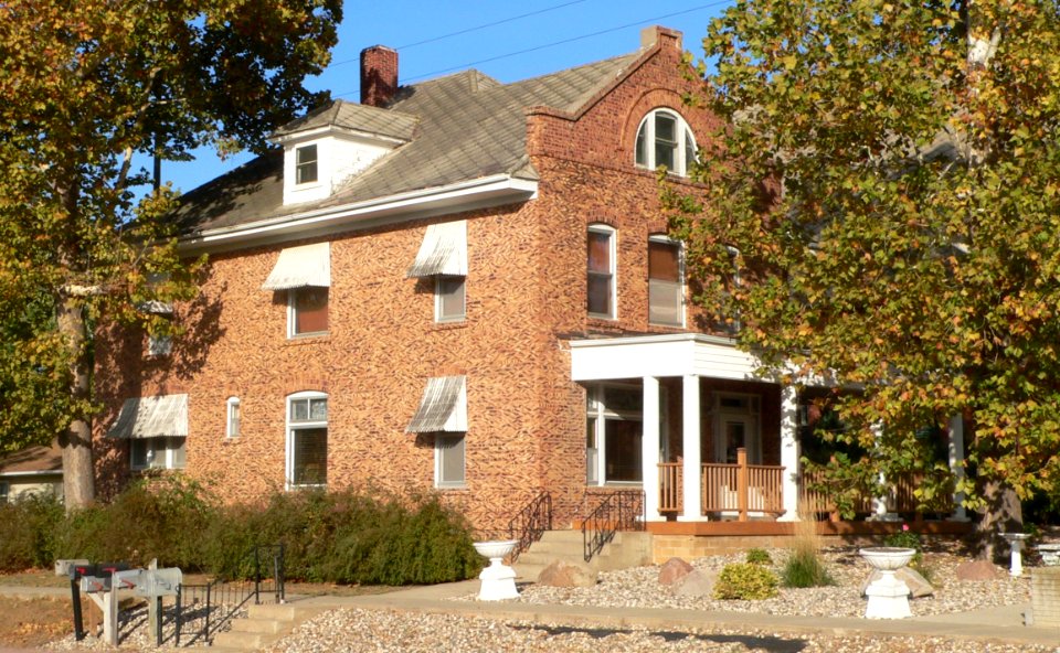 St. Wenceslaus rectory (Tabor, South Dakota) from SW 2