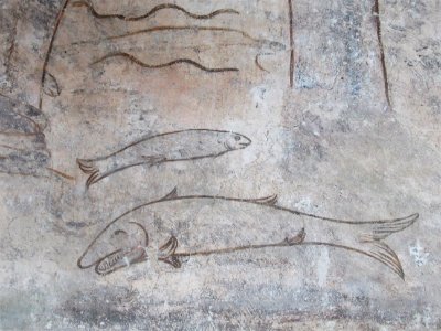 St Christopher mural, Layer Marney 2