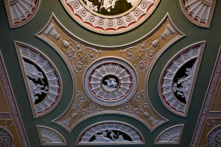 State Bedroom ceiling - Harewood House - West Yorkshire, England - DSC01825