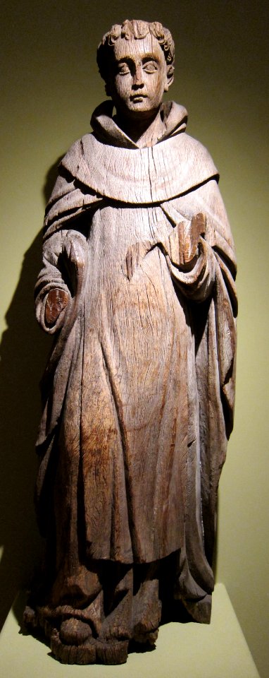 St. Thomas Aquinas, 18th century wood statue from the Philippines, HAA