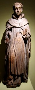 St. Thomas Aquinas, 18th century wood statue from the Philippines, HAA