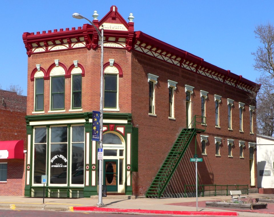 Tecumseh, Nebraska Broadway betw 3rd-4th 9
