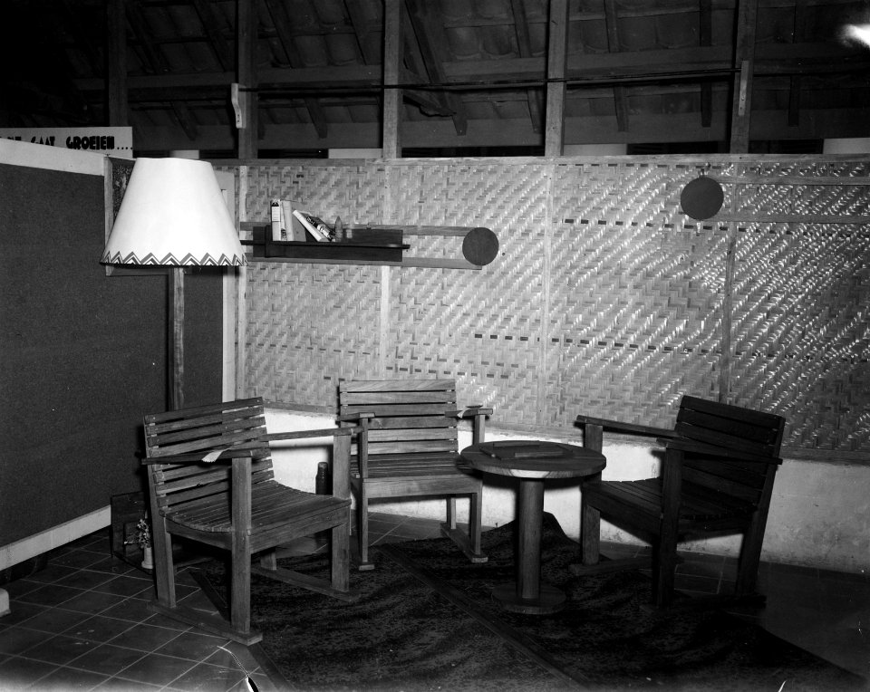 Tentoonstelling van werktherapie in het Militair Hospitaal te Batavia, Bestanddeelnr 11176