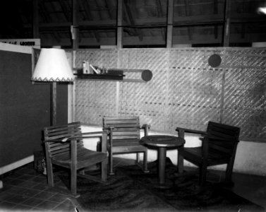 Tentoonstelling van werktherapie in het Militair Hospitaal te Batavia, Bestanddeelnr 11176