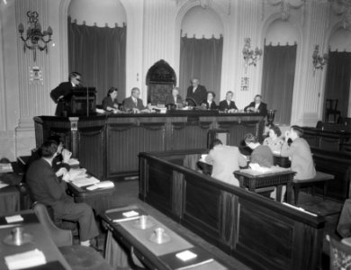 Studenten Parlement in Tweede Kamer, Bestanddeelnr 906-3266 photo