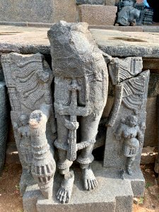 Temple ruins at Khush Mahal, Warangal Fort Telangana, India - 3