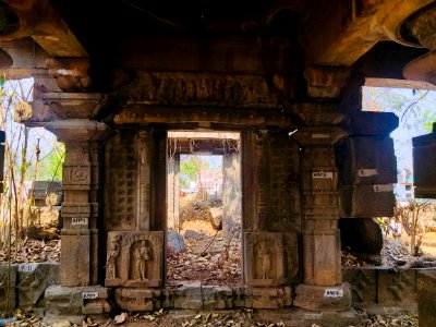 Temple 3 ruins, west Nagunur, Telangana India - 12