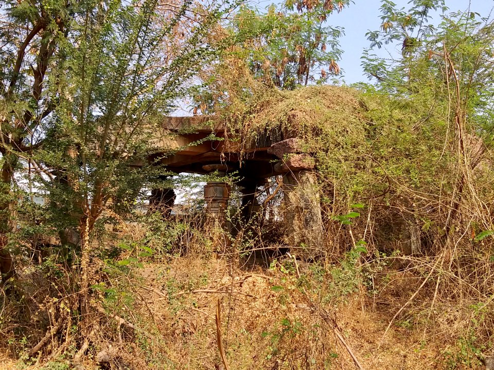 Temple 6 ruins, central Nagunur, Telangana India - 2