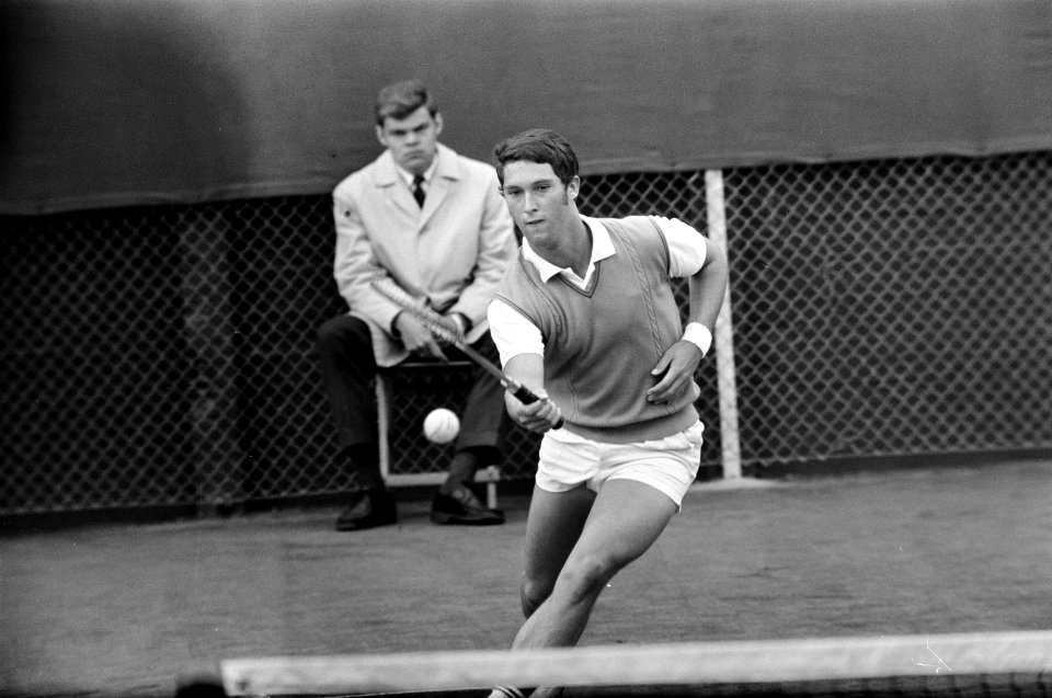Tennis Nederland tegen Canada voor de Davis Cup te Scheveningen Jan Hordijk in a, Bestanddeelnr 922-3989