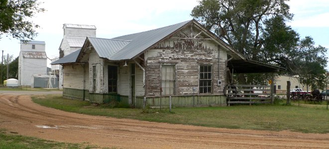 Sylvan Grove, Kansas UP depot from SE 2