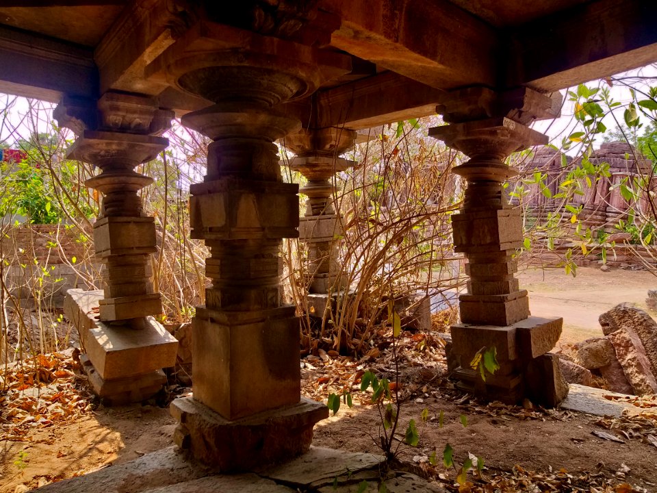 Temple 3 ruins, west Nagunur, Telangana India - 13