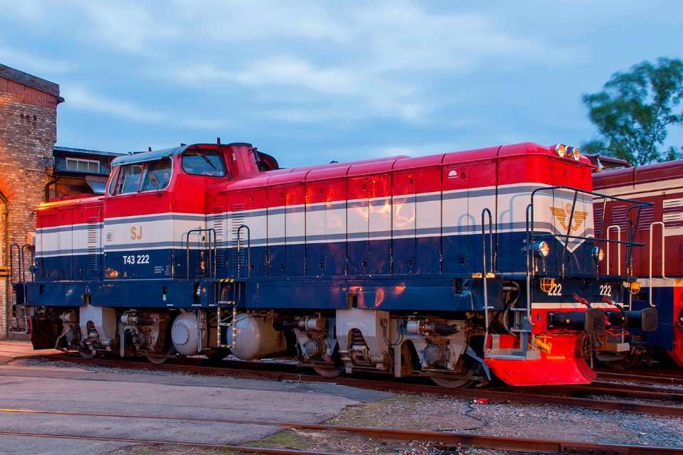 T43 222, Швеция, Сконе, Железнодорожный музей Энгельхольм (Trainpix 180792)