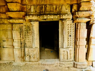 Temple 5 ruins, southwest Nagunur, Telangana India - 1