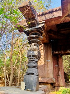 Temple 4 ruins, west Nagunur, Telangana India - 4