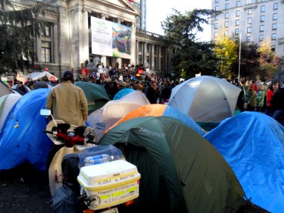 Tents at Occupy Vancouver 2 photo