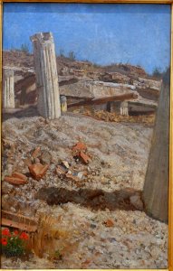 Study of an excavation (Pompei), by Filippo Palizzi, 1864 - Galleria nazionale d'arte moderna - Rome, Italy - DSC05287