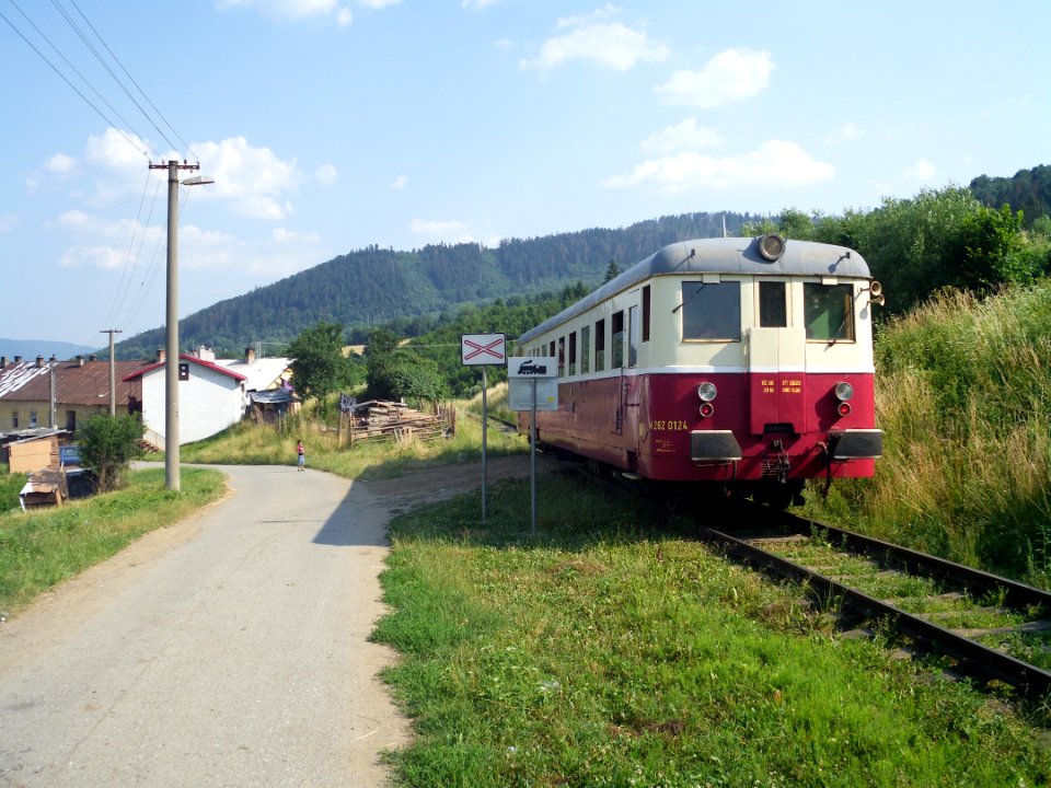 Slavosovce suburb tourist train