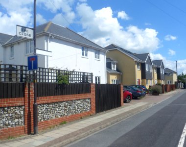 Site of former Cosham United Reformed Church, Mulberry Lane-The Close, Cosham (August 2017)