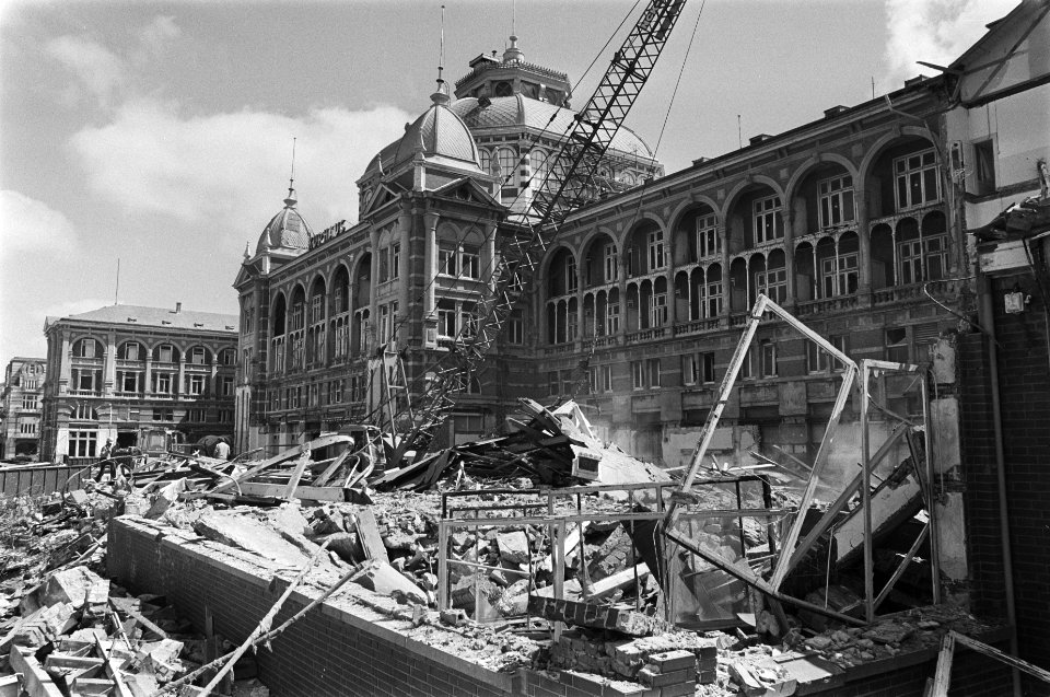 Sloop vleugels van Kurhaus in verband met restauratie (overzicht), Bestanddeelnr 928-7123