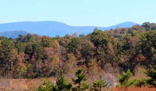 Springer Mountain and Black Mountain seen from East Ellijay